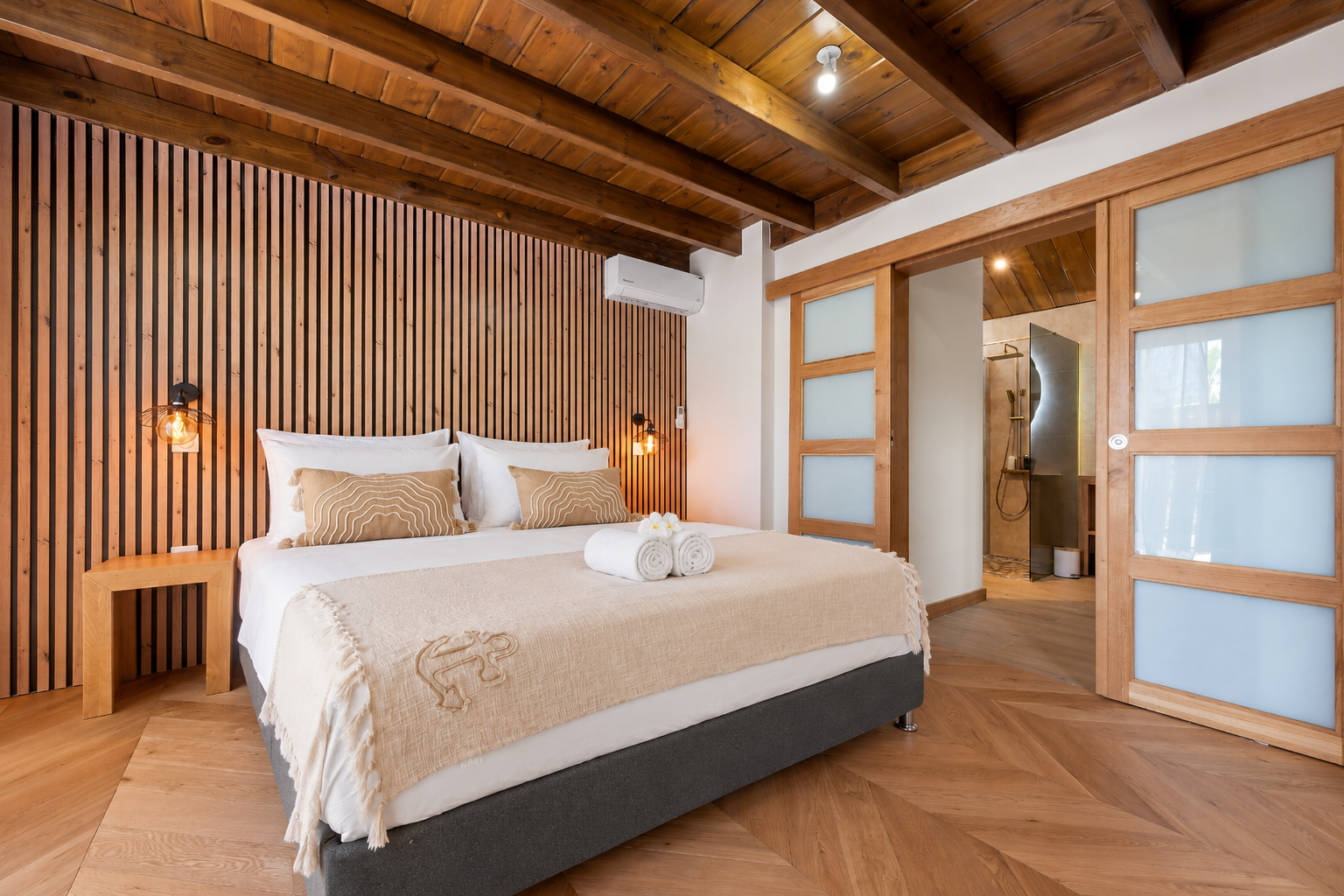 Chambre du lodge Jungle Lodge à Saint-Gilles