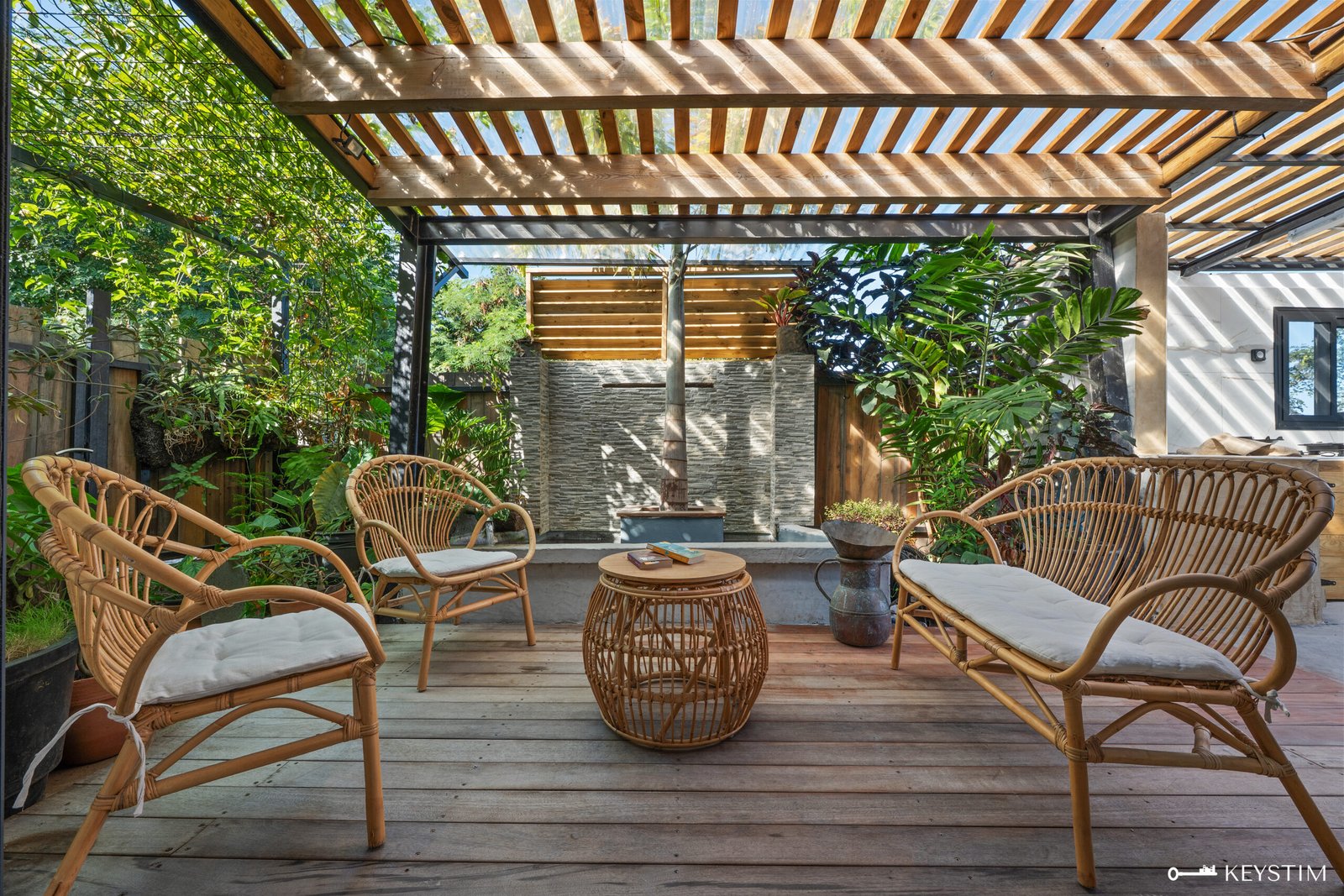 Terrasse de la villa Alambic à Saint-Leu